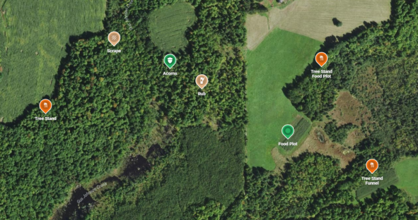 HxGN Content Program high-resolution aerial imagery for Sportsman Tracker Huntwise