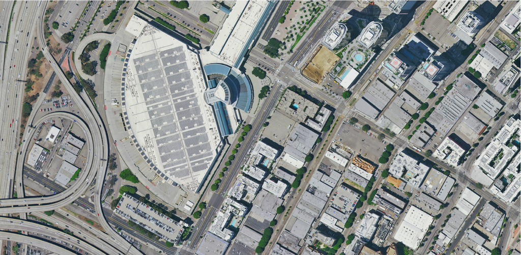 15-centimeter aerial imagery of downtown Los Angeles, California. Source: HxGN Content Program