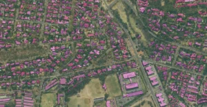 Figure 4. The building footprints are extracted and created by the machine learning model. (Source: RiskScape)
